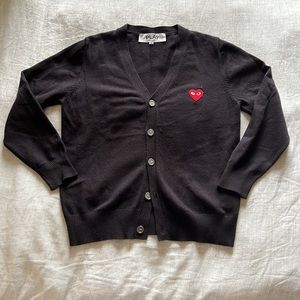 Comme Des Garçons PLAY cardigan, black, M